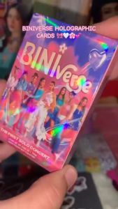 124Pcs BINI Holographic Postcards Laser Photocards Kpop Lomo Card Aiah Colet Maloi Gwen Stacey Mikha