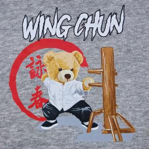 TopOne88 Sweater Hoodie JUMPER Fleece Anak Laki Laki Perempuan Sablon DTF (Teddy Bear-WingChun)