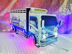 miniatur truk oleng kayu asli mobil oleng new tawakal 5