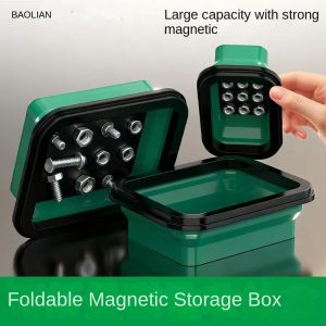 Magnetic Tray Silicone Organizer Screws With Compartments Bowl Tool Collapsible Box Storage Plastic Part for Plumber