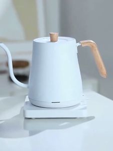 KANAZAWA 1L Electric Coffee Maker Stainless Steel Gooseneck Teapot Drip Coffee Maker Teapot Kettle Quick Boil