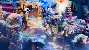 Nhà mini 2 mái - Phụ kiện trang trí tiểu cảnh bể cá non bộ sân vườn (NS005)