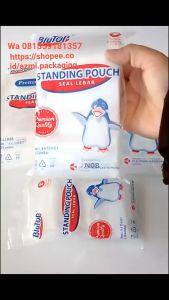 Standing Pouch Bening Seal Lebar Standing Pounch Seal Lebar Jernih Berkualitas STP Blutop 9x15 10x17 12x20 14x22