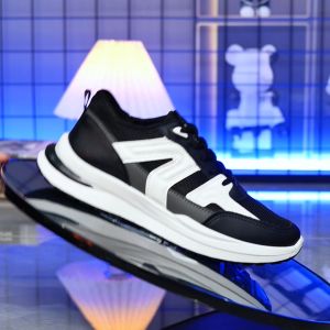 Menjaga Sepatu Sneakers Pria Sepatu Olahraga Kasual Santai Sepatu Pria Sneaker Kets Jalan Sport Running Shoes Putih Biru KSR713