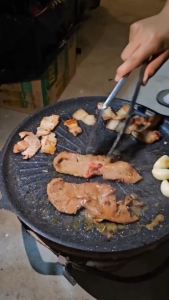 กระทะปิ้งย่าง เคลือบ non-stick ไม่ติดกระทะ 28/30/32/34/36 cm ใช้ได้กับเตาทุกชนิด กระทะบาร์บีคิว