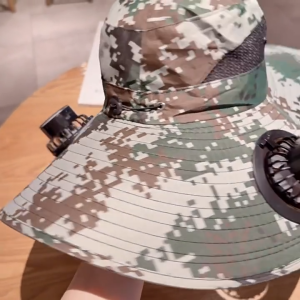 Full face sun hathat with fan fishing fan hat solar charging sun hat outdoor sun hat