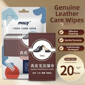 FEIZHUXIANSEN | Leather Care Wipes For Shoes Single Use Colorless