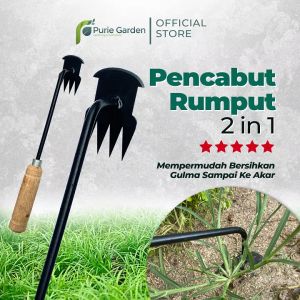 Alat Pencabut Rumput Liar & Cangkul Kebun Purie Garden