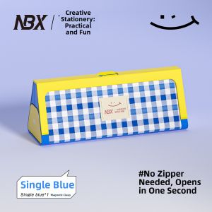 MINGZHUO | Magnetic Large Opening Zip-free Capacious Pencil Case