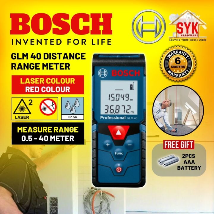 SYK Bosch GLM 40 Laser Measurement Laser Distance Meter Laser Level
