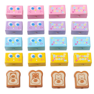 2pcs Acrylic Oblate Beads Cute Cartoon Loose Spacer Beads For Handmade Bracelet Necklace Earring Keychain DIY Craft Jewelry Making Accessories