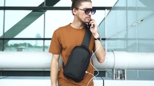 Bange Orient Sling Bag Shoulder Bag Crossbody Bag Men Multi-Compartment Water-Resistant