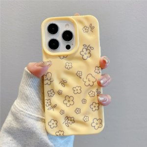 Floral Patterned Meteorite Texture Phone Case for iPhone 16/15 pro Max Apple 14 plus Huawei Pura80/70 Personalized Mate70/60 Honor 400 Anti-Fall Protective Cover for Women