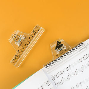 Transparent Music Score Clip Taiwan Creative Piano Sheet Music High Aesthetic Value Long Tail Clip Student Music Gift