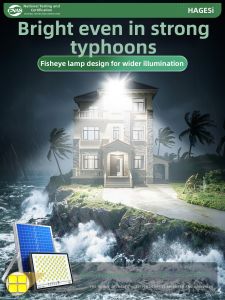Hagesi | Solar Waterproof Super Bright High Power Outdoor Garden Lamp