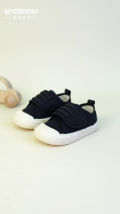 EBMINI childrens sneakers suitable for ages 2-8 sizes 22-26 and 27-31 featuring brown black red white and navy color options with Velcro straps and rubber soles. E7915