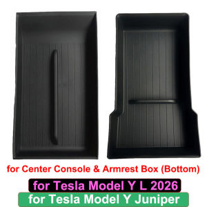 for Tesla Model Y L 2026 Center Console Storage Tray Armrest Box Organizer Box Tesla Model Y Juniper Modification Accessories