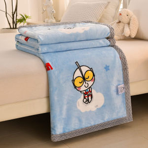 Thick Coral Fleece Milk Velvet Blanket Ultraman Cartoon Sofa Cover Blanket Small Quilt Student Lunch Break Blanket Children