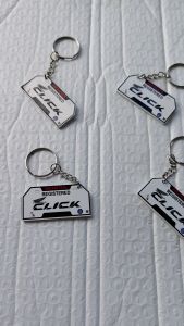 CLICK HONDA Motorcycle License Plate Temporary Acrylic 3mm/mini keychain