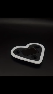 Heart Shaped Car Ambient Light Car Window Suction Cup Led Atmosphere Light 500mAh Solar/USB-C Rechargeable Neon Lamp