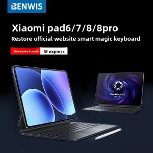 Benwis Floating Bluetooth Magnetic Absorption Smart Touch Keyboard for Xiaomi Pad 7s pro 2025 Model And Tablet 8 pro 11.2 Inch
