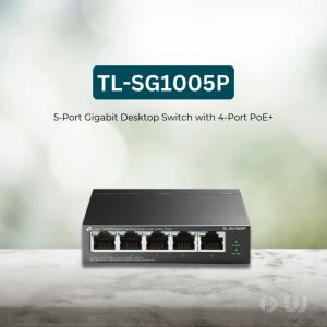 TP-Link TL-SG1005P 5-Port Gigabit Desktop Switch with 4-Port PoE+ | Network Switch | PoE Switch | Switch Hub | RJ45 Port