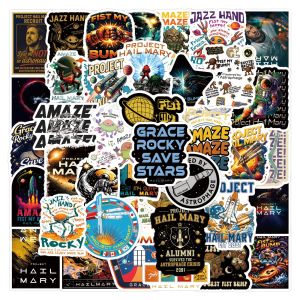 55PCS New Project Hail Mary Graffiti Stickers Decorative Notebook and Luggage Stickers Fun and Creative Design