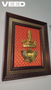 Traditional Brass Venkateswara God Statue Frame | Pooja Room Wall Decor for Home Temple & Spiritual Gift (Size - 11x9 Inch | Pack of 1 Pc)