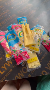 [10 ĐÔI] Combo 10 đôi găng tay cao su Sắc Cầu Vồng dài 26cm size M-S găng tay rửa chén rửa bát bao tay cao su rửa chén
