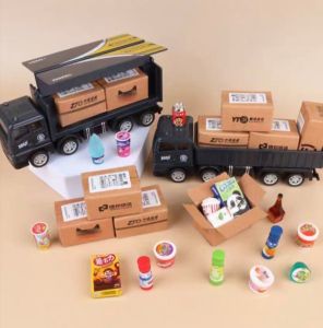 Mini Toy Model Simulation Micro Miniature Blind Box Doll Food Play Props Paper Box Collectible Toys from Taiwan Plastic Material