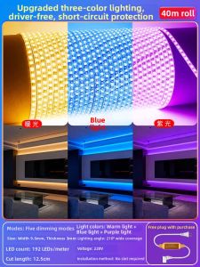 YUANMUXUAN | Waterproof Super Bright Self-Adhesive LED Strip Light COB