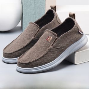 SHIPAILUO | Spring 2025 Mens Single Canvas Shoes Breathable Soft Bottom Lightweight Comfortable Dad Shoes Old Beijing Cloth Shoes Casual Low Heel