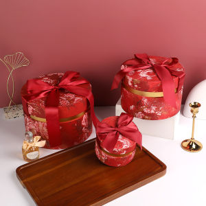 Red Wedding Gift Box Elegant Sugar Box Premium Feeling Souvenir Packaging Box for Marriage Celebration And Festive Occasions