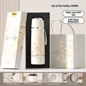 Bemega | Aesthetic Women Ceramic-Lined Thermal Mug