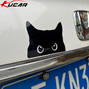 Cartoon Cat Automobile Sticker Black Cat Cute Peeping Motorcycle Electric Car Scratch Cover Tablet Decorative Waterproof