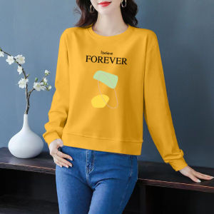 ผู้หญิง Pure ผ้าฝ้าย เสื้อยืดแขนยาว ฤดูใบไม้ผลิ ฤดูใบไม้ร่วง ใหม่บาง ลำลอง หลากหลาย พรางหุ่น ผ้าคลุมเนื้อ เสื้อชั้นใน