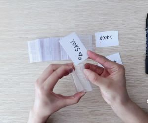 20PCS Label Harga Rak/PVC Minimarket Price Tag/Label Holder/Harga Gantung Rak Display