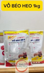 Vỗ béo heo siêu tăng trưởng lợn gói 1kg. heo ăn khỏe lớn nhanh da hồng hào bung mông nở vai. tỷ lệ nạc cao không tích mỡ. thú y trường thịnh
