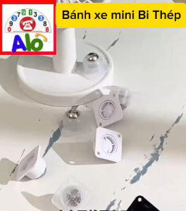 Combo 4 Bánh Xe Xoay 360 Độ Cho Đồ Nội Thất Hộp Đựng Đồ Bánh Xe Dùng Cho Di Chuyển Đồ Nội Thất