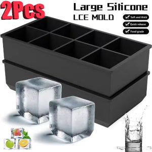 2Pcs 8-Grid Large Square Ice Cube Trays: A Comprehensive Guide