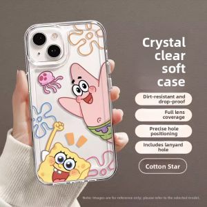 Huawei Nova12 Series Phone Case Womens New Style Full Cover Anti-Fall Transparent Silicone Protective Shell Cute Cartoon Design