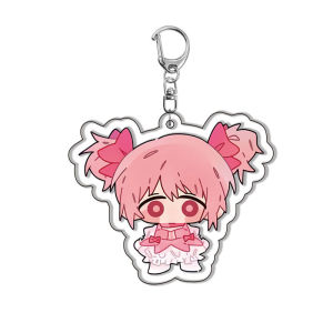 Bandai | Magical Girl Madoka Magica Acrylic Keychain Madoka Kaname Homura Akemi Cute Backpack Pendant