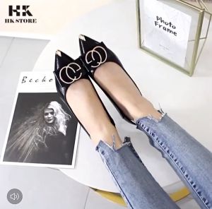 Giày cao gót nữ da bò cao cấp 5cm da siêu siêu mềm đi lại rất êm chân - kiểu dáng sang xịn kết hợp quần áo vô cùng dễ dàng (cs02)