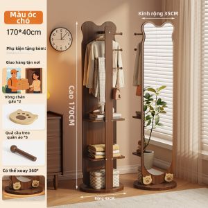 MAITIAN | Gương Trang Điểm Quay Đổi Được Với Kệ Treo Áo