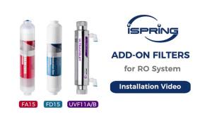 iSpring UVF11B UV Ultraviolet Light Water Filter เครื่องกรองUV NSF Smart Flow Control Switch Eliminate bacteria and other microorganisms in water Mercury-Free Long service life