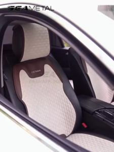 SEAMETAL Flax Car Seat Cover Breathable Linen Fabric Car Seat Cushion for Toyota Vios Wigo Hilux Mitsubishi Xpander Mirage