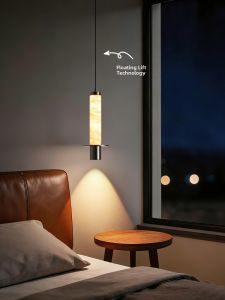 Designers Light | Italian Minimalist High-end Natural Marble Small Pendant Light Adjustable