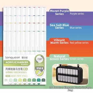 MINGZHUO | Children Specific Non-Bleed Stackable Washable Soft-Tip Markers