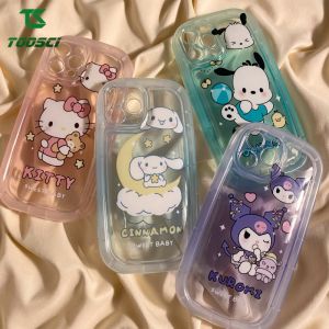 Cute Cartoon Hello Kitty Dog Clear Candy Color Soap Phone Case HP Shockproof Soft Back Cover Couple For Samsung Galaxy A02S A03S A04S M10 A10S A11 M11 A12 A13 A14 A20 A30 A20S A21S A22 A23 A32 A34 A50S A30S A51 A52 A54 A71 A72