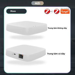 Cổng Thông Minh Zigbee MOES Bộ Điều Khiển Từ Xa Không Dây Tương Thích Với Alexa Và Google Home Qua Ứng Dụng Smart Life Cầu Nối Nhà Thông Minh Tuya.